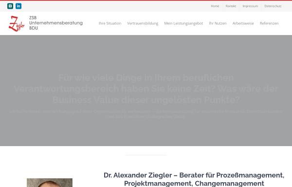 Vorschau von www.zsb.de, Diplominformatiker Alexander Ziegler