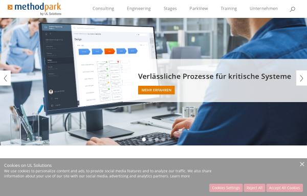 Vorschau von www.methodpark.de, Method Park Software AG