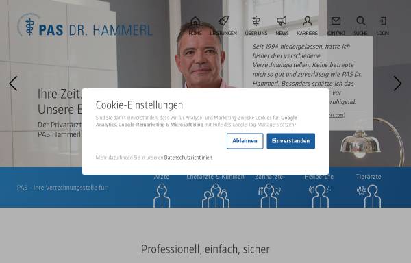 Vorschau von www.pas-hammerl.de, PAS Dr. Hammerl GmbH & Co. KG