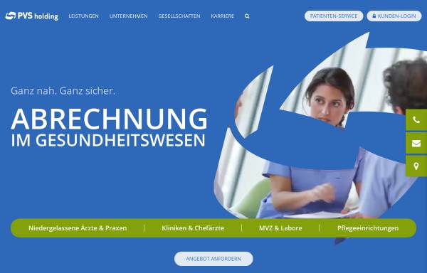 Vorschau von www.pvs-portal.de, Privatärztliche VerrechnungsStelle Rhein-Ruhr GmbH