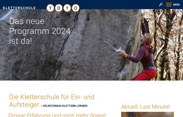 Vorschau von www.kletterschule.ch, Kletterschule YoYo