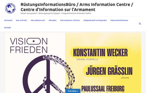 Vorschau von www.rib-ev.de, Deutsches Aktionsnetz Kleinwaffen Stoppen (DAKS)