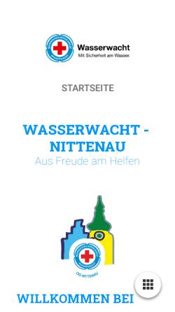 Vorschau der mobilen Webseite www.wasserwacht-nittenau.de, Wasserwacht Nittenau