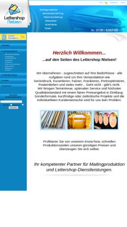 Vorschau der mobilen Webseite www.lettershop-nielsen.de, Lettershop Nielsen