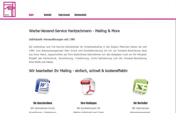 Vorschau von wvs-direct.de, Werbe-Versand-Service Hantzschmann