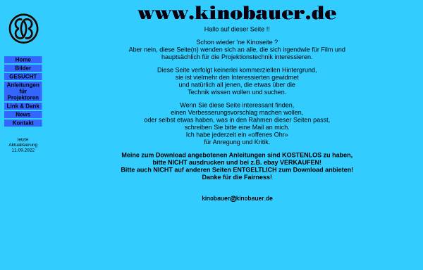 Vorschau von www.kinobauer.de, Kinobauer.de