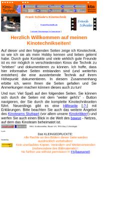 Vorschau der mobilen Webseite www.kinoteam.de, Kinotechnik