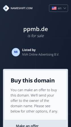 Vorschau der mobilen Webseite www.ppmb.de, PPMB - Prozess- und Projekt-Management Beratung Dr. Schmidt GmbH