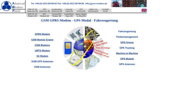 Vorschau von www.gsm-modem.de, Advanced Wireless Planet