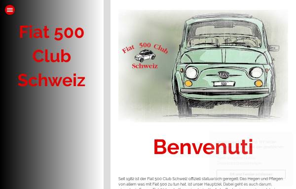 Vorschau von www.fiat500club.ch, Fiat 500 Club Schweiz