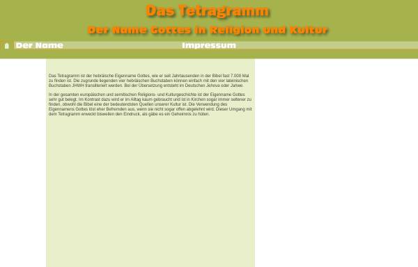 Vorschau von www.tetragramm.de, Tetragramm