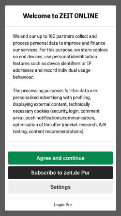 Vorschau der mobilen Webseite www.zeit.de, Das Amerika der reinen Herzen