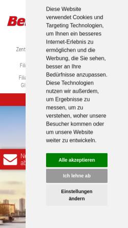 Vorschau der mobilen Webseite www.benninghoff-reisen.de, Benninghoff Reisen GmbH