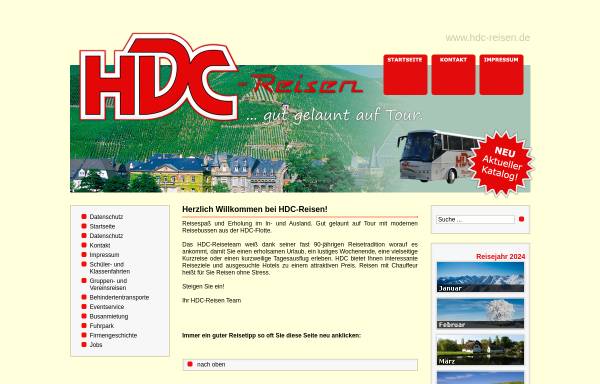 Vorschau von www.hdc-reisen.de, HDC-Reisen