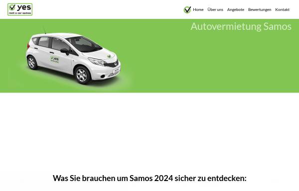 Vorschau von www.yes-rent-a-car-samos.de, Yes Autovermietung