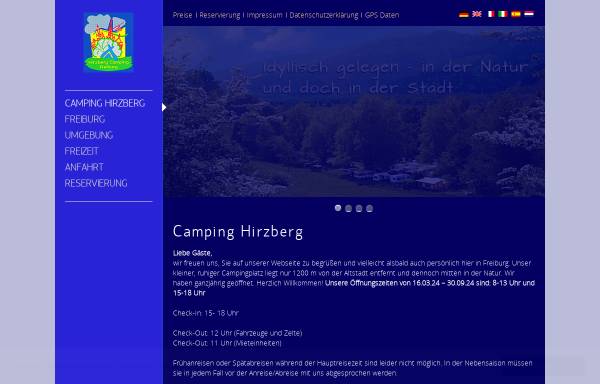 Vorschau von www.freiburg-camping.de, Hirzberg Camping