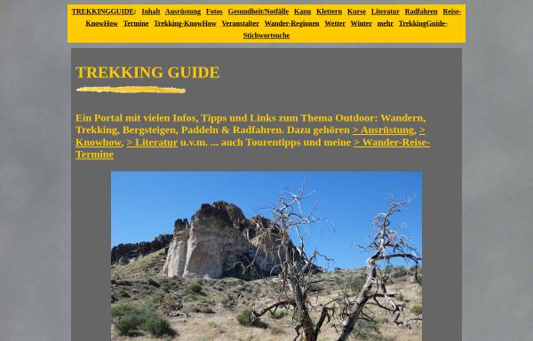 Vorschau von www.trekkingguide.de, Trekking Guide