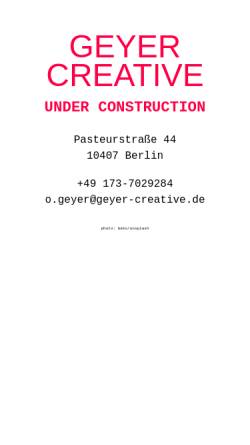 Vorschau der mobilen Webseite www.geyer-creative.de, Agentur Geyer Gestaltung, Werbung & Kommunikation GmbH