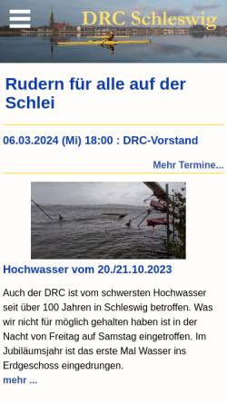 Vorschau der mobilen Webseite www.domschulruderclub.de, Domschulruderclub Schleswig - Schülerruderriege