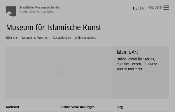 Vorschau von www.smb.museum, Berlin, Museum für Islamische Kunst
