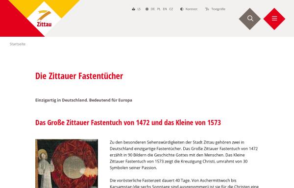Vorschau von www.zittauer-fastentuecher.de, Zittau, Zittauer Fastentücher