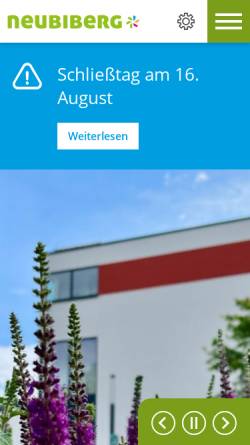 Vorschau der mobilen Webseite neubiberg.de, Umweltgartenverein Neubiberg