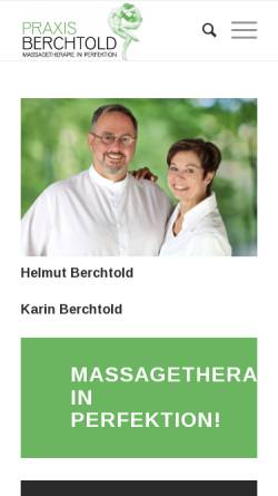 Vorschau der mobilen Webseite www.berchtold-sauna.ch, Berchtold Sauna
