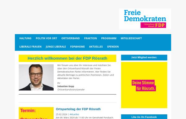 Vorschau von www.fdp-roesrath.de, FDP Rösrath