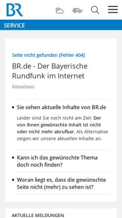 Vorschau der mobilen Webseite www.br-online.de, Streitbarer Interpret und unbequemer Mahner