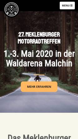 Vorschau der mobilen Webseite www.motorradtreffen-malchin.de, Motorradtreffen Malchin