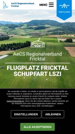Vorschau der mobilen Webseite www.aecs-fricktal.ch, AeCS Regionalverband Fricktal