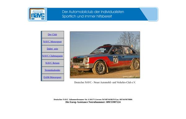 Vorschau von www.navc.de, Neuer Automobil- und Verkehrsclub e. V.