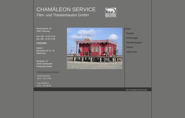Vorschau von www.chamaeleonservice.de, Chamäleon Service Film und Theaterbauten GmbH