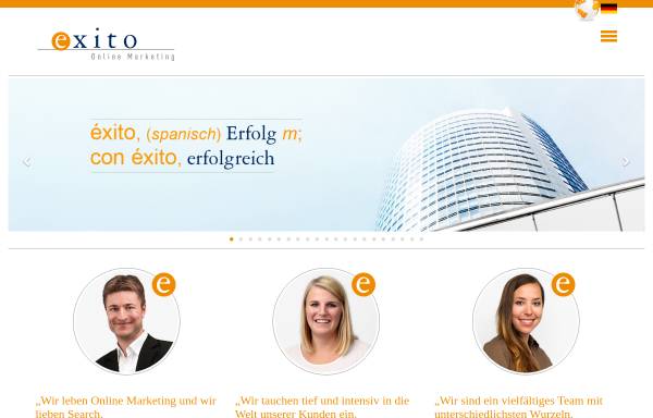 Vorschau von www.exito.de, exito GmbH & Co. KG