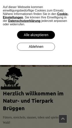 Vorschau der mobilen Webseite natur-und-tierpark-brueggen.de, Natur- und Tierpark Brüggen