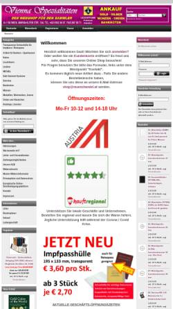 Vorschau der mobilen Webseite www.muenzhandel.at, Vienna-Spezialitäten, Ernst Michael Zitta