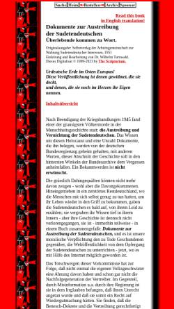 Vorschau der mobilen Webseite www.wintersonnenwende.com, Dokumente zur Austreibung der Sudetendeutschen