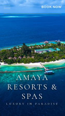 Vorschau der mobilen Webseite www.amayaresorts.com, Amaya Resorts & Spas