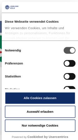 Vorschau der mobilen Webseite akip.uk-koeln.de, AKiP