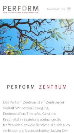 Vorschau der mobilen Webseite www.perform.at, Verein Vienna Perform,