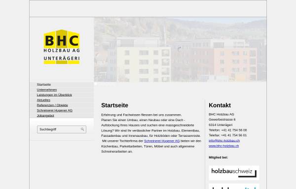 Vorschau von www.bhc-holzbau.ch, BHC - Holzbau AG