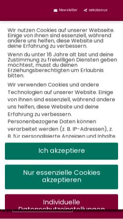 Vorschau der mobilen Webseite www.superbiomarkt.de, Superbiomarkt