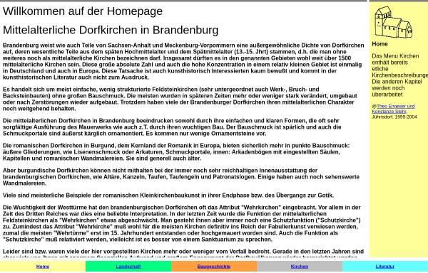 Vorschau von userpage.fu-berlin.de, Mittelalterliche Dorfkirchen in Brandenburg
