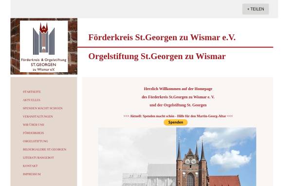 Vorschau von www.georgenkirche.de, Wismar, St. Georgen