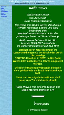 Vorschau der mobilen Webseite www.radiowaves.de, Radio Waves