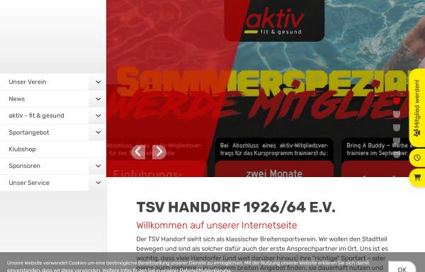 Vorschau von website.tsv-handorf.de, TSV Turn- und Sportverein Handorf 1926 e. V.