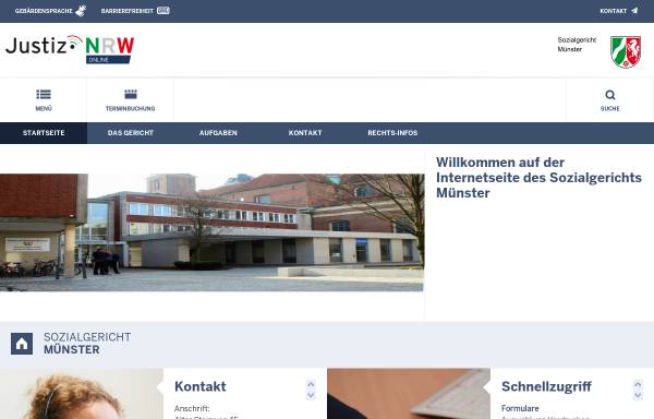 Vorschau von www.sg-muenster.nrw.de, Sozialgericht Münster