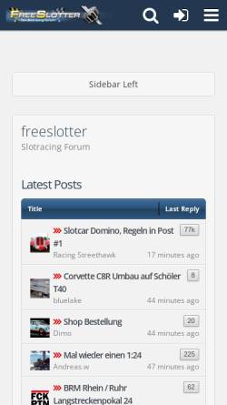Vorschau der mobilen Webseite www.freeslotter.de, Freeslotter