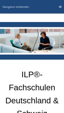 Vorschau der mobilen Webseite www.ilp-fachschulen.de, ILP-Fachschulen Deutschland