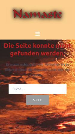 Vorschau der mobilen Webseite www.ourswiss.ch, Namaste